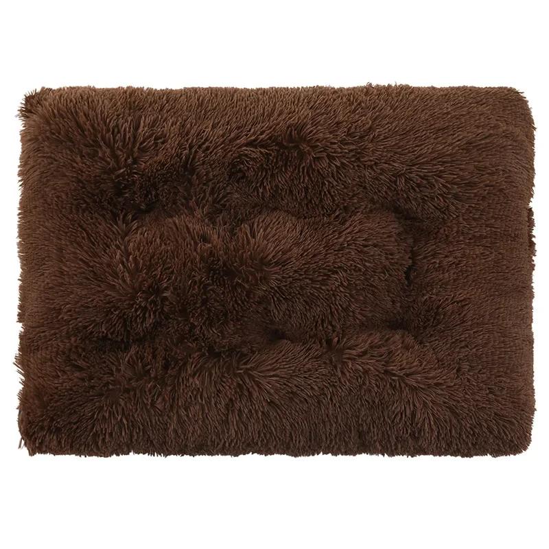 Esteira longa de pelúcia, cama de dormir do cão, confortável ninho de gato, suprimentos quentes, inverno - Image 1