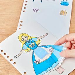 Kit de pintura de tecido para crianças, puzzle DIY, punção, brinquedos artesanais, prancha princesa, adesivos, presentes de aniversário para crianças, menina - Image 4