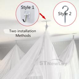 Sexy Mosquito Net Palace para casa, White Canopy Net, evitar insetos, Square Grace, King e Queen Size, Double Size, cama ao ar livre, quatro portas - Image 6