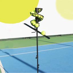 Máquina Automática De Bola De Tênis, Crash Ball Trainer, Velocidade e Altura Ajustável, Alimentador De Bola De Tênis, Swing Exerciser Machine - Image 2