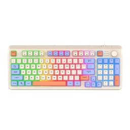 K82 Teclado mecânico para jogos com retroiluminação RGB, 94 teclas, portátil, com fio, computador, laptop, tablet - Image 4