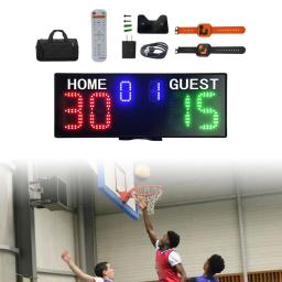 Placar digital multifuncional competição com controle distante contador de pontuação para beisebol futebol vôlei badminton - Image 4