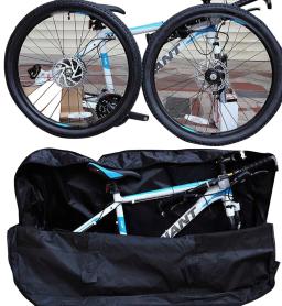 Saco De Armazenamento De Bicicleta para Bicicleta Dobrável, Transportador De Ciclismo, Tampa De Bicicleta Com Alça De Ombro, Saco De Transporte, Acessórios De Bicicleta, 26-29 Polegada - Image 3