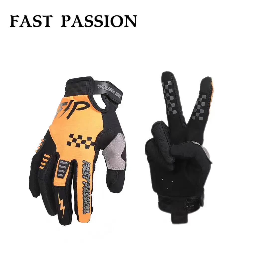 FAST PASSIN Luvas de motocicleta com tela sensível ao toque de alta qualidade em 3 cores, off-road, downhill MTB, DH MX MTB, luvas de proteção para equipamentos de equitação 3 - Image 1