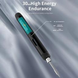 USB Ferro de Solda Digital, Temperatura Ajustável, Bateria 800mAh, Solda Inteligente, Ferramenta de Solda, 300-450 ℃, Interface Tipo-C - Image 4