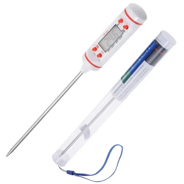 Termômetro Digital para Alimentos Domésticos, Eletrônico, Bolo, Doces, Frite, Churrasco, Carne, Temperatura, Termômetros de Cozimento com Sonda Longa - Image 1