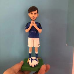 Estatuetas de jogador de voleibol com bola fantasia fantoche, modelo personalizado, bonecas esportivas, lembrança presente, BR515 - Image 4