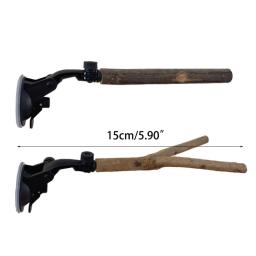 Periquitos poleiro suporte para pássaros poleiros treinamento suporte com ventosa para pássaros brinquedo - Image 6