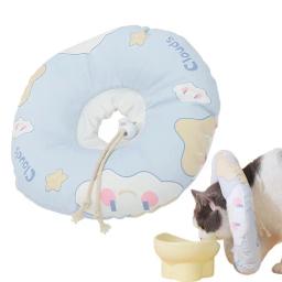 Colar de nuvem ajustável anti-mordida cicatrizante para animais de estimação, colar protetor do pescoço, recuperação de cones de gatos, cães e gatos - Image 1