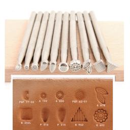 Couro Stamp Tool Set, trabalho de couro, estampagem de sela, esculpindo padrões, arte artesanal, ferramentas de couro, novo aumento, 1pc - Image 1