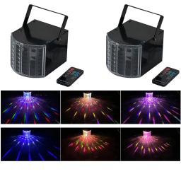 Cristal LED Magic Ball Light com controle remoto, luz Disco, DJ Party, 2 PCs/Lot, 15W - Image 1