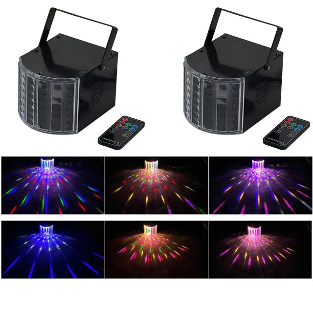 Luz Disco Cristal LED Magic Ball com Controle Remoto - Efeito DJ para Festas - 2 Unidades de 15W