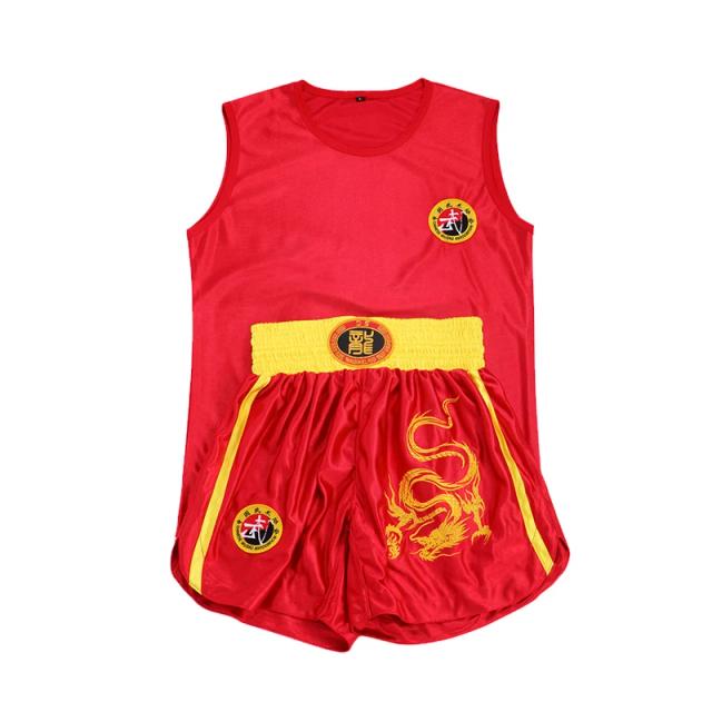 Uniforme de Boxe Esportivo Unissex, Conjunto de Roupas Wushu para Treinamento, Shorts de MMA e Muay Thai para Crianças com Designs Transparentes