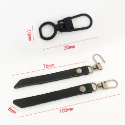 Couro genuíno Zipper Pullers para Mochila, substituição Sliders, Zíperes Cabeça, Acessórios de costura, DIY, 5 #, 1Pc - Image 5