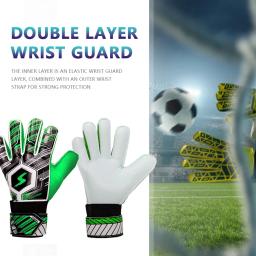 Luvas profissionais do goleiro do futebol, Keeper ajustável do futebol, crianças e jovens, adultos, Fingersave - Image 2