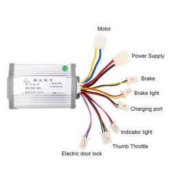 12v 24 36v 48v 250w 350w 500 800 1000w kit controlador do motor da bicicleta elétrica com alça e tomada de fiação capa - Image 3