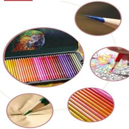 Profissional Conjunto De Lápis Colorido Oleoso, água Solúvel Esboço Desenho Lápis, Material De Arte Escolar, Não Fácil De Quebrar, 12-72 Cores - Image 3