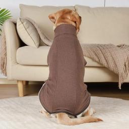 Jaqueta de gola alta para animais de estimação, roupas para cães, colete quente, outono e inverno, 2024 - Image 3