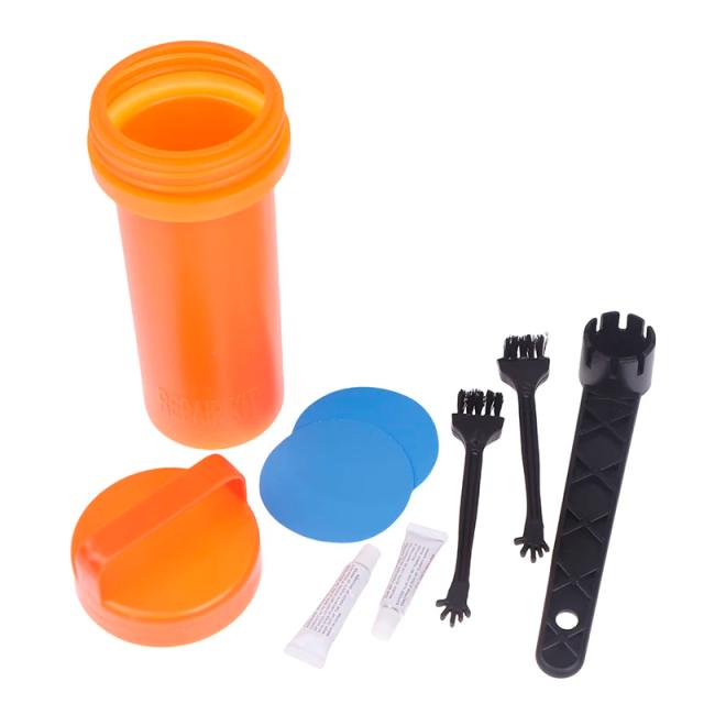 Kit Completo de Reparo Portátil para Stand-Up Paddleboard com Patches, Cola para PVC e Ferramenta para Caiaque e Barco
