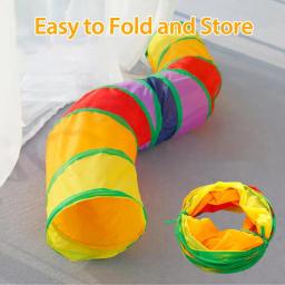 Packs de brinquedos para gatos interiores, Variety Cat Toys Set, incluindo túnel dobrável do arco-íris, Crinkle Balls, Bell Play, jogo criativo, primavera - Image 5