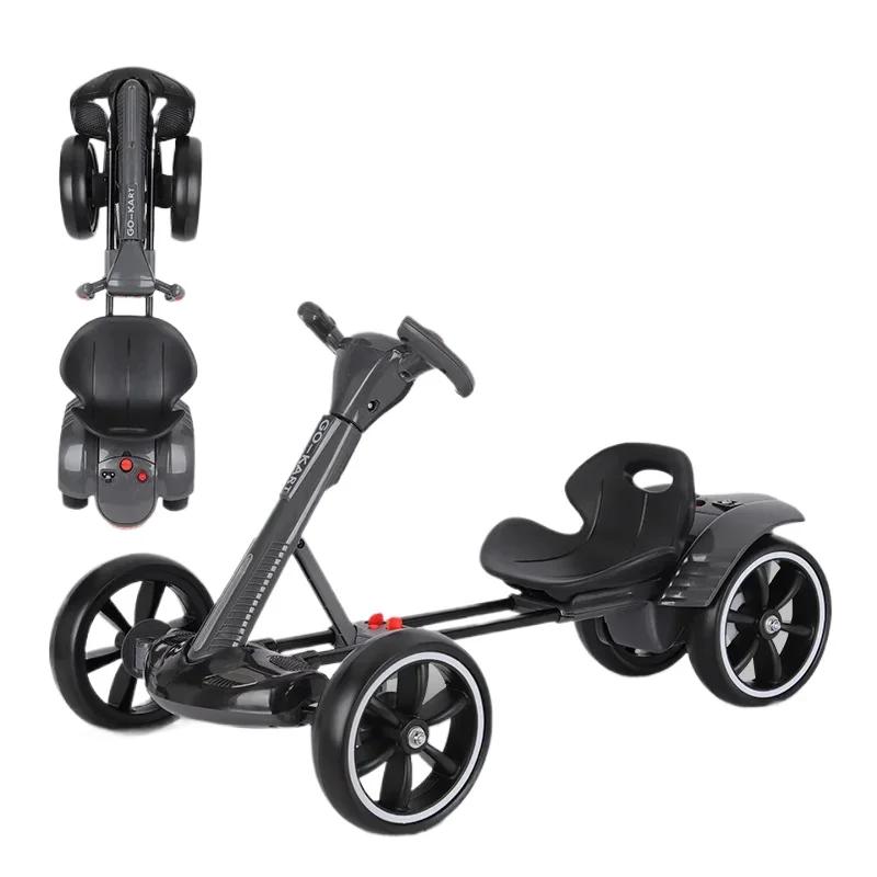 Kart Elétrico Dobrável Portátil para Adultos e Crianças 2 Lugares