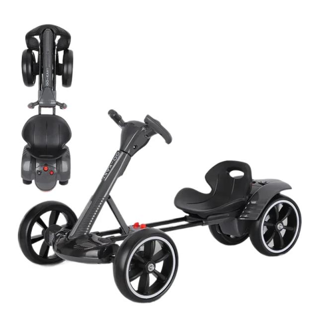 Kart Elétrico Dobrável Portátil para Adultos e Crianças 2 Lugares