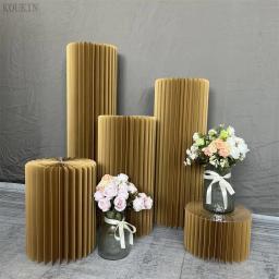 Mesa De Sobremesa De Arte De Papel, Carrinho De Bolo, Decoração De Festa De Aniversário, Decoração De Palco De Casamento, Suporte De Exposição Da Janela, Decoração De Casa - Image 2