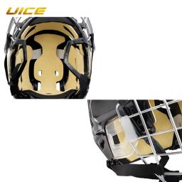 Capacete completo de hóquei no gelo para adultos, equipamento superior de segurança, capacete desportivo combinado, escudo PP, 57-60cm - Image 6