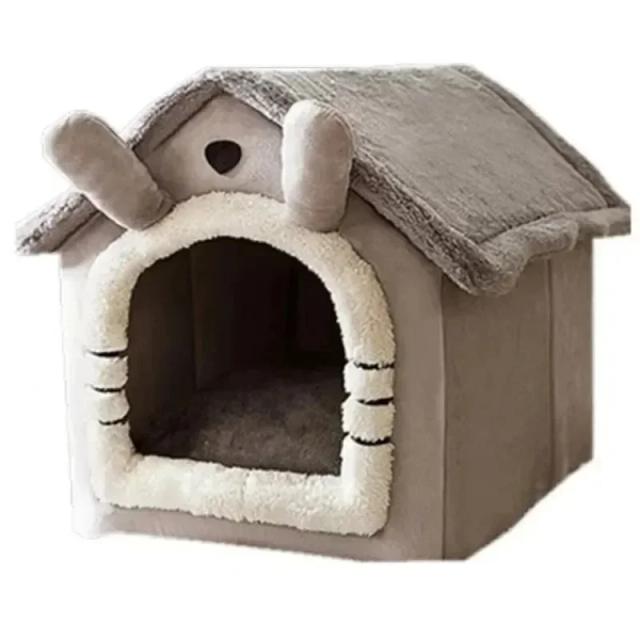 Casa Four Seasons Desmontável e Lavável para Cães e Gatos - Aconchego para Pets de Todos os Tamanhos