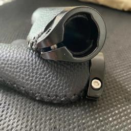 Punho de bicicleta antiderrapante, couro de microfibra de pvc, ergonômico, costurado à mão, retrô, antifricção, trava dupla, alavanca do guidão - Image 5