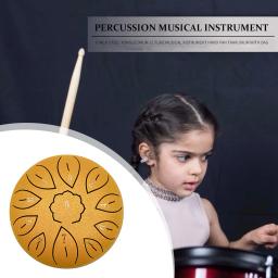 Tambor de língua de aço com baquetas, bateria de mão, adesivos, percussão, instrumentos musicais, acessórios de bateria, 6 em, 11 em, 8 tons - Image 3