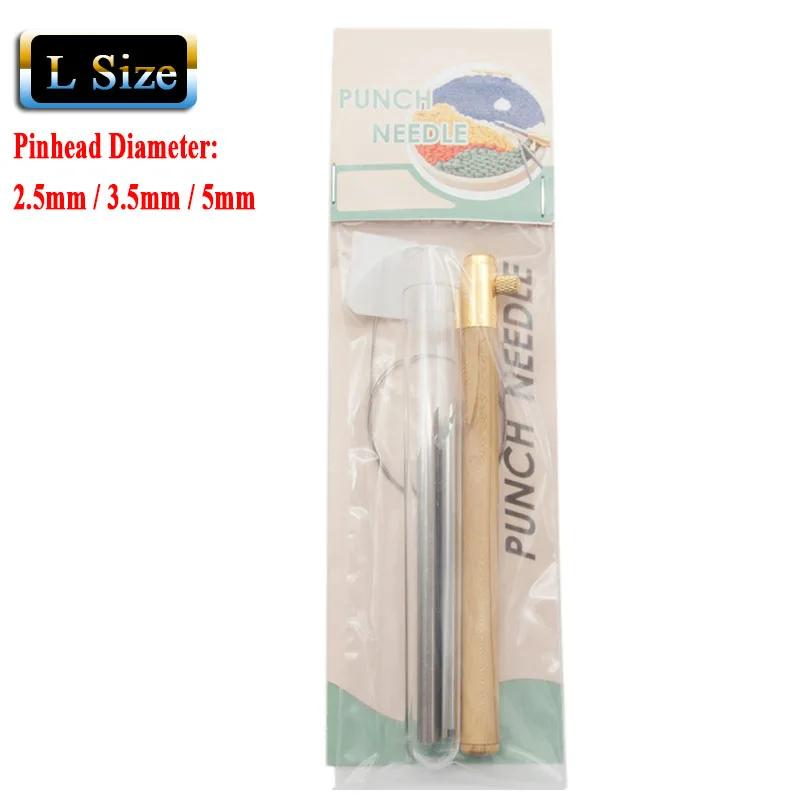 Punho de madeira punch poke agulhas bordado caneta fio guia de costura kit ferramenta de tecelagem para fio de rosca diy ferramentas artesanato - Image 1