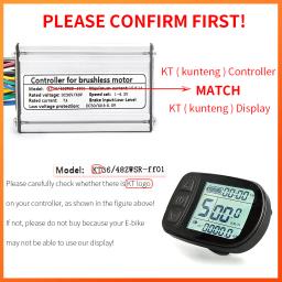 Kit de conversão impermeável para bicicleta elétrica, Ebike KT LCD5, LCD5, SM, 36V, 48V - Image 2
