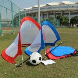 Pop Up Redes do futebol com estojo, metas do futebol ajustadas, equipamento do treinamento do futebol, brinquedo interativo - Image 5