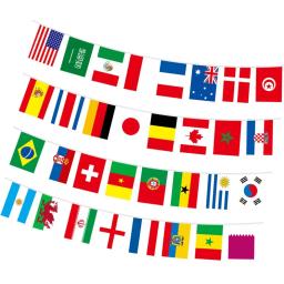 Bandeira Nacional de Cordas, Bunting, Futebol, Evento, Guirlandas Decoração, Euro Cup, Novo, 2022, 24pcs - Image 2