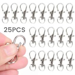 Metal Swivel Trigger Fechos Ganchos, fecho giratório, conector chaveiro, jóias, artesanato, costura, gatilho, 25 pcs, 100pcs - Image 1