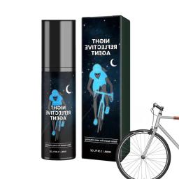 Tinta Spray Brilhante Reflexiva Brilhante para Roupas, Pintura de Segurança para Bicicletas, Brilha no Escuro, 100ml - Image 1