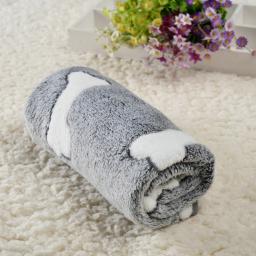 Tapete de cama coral para cães e gatos, cobertor estampado para filhotes, suprimentos para animais Golden Retriever Pug, cachorros pequenos médios e grandes, aconchegante, outono, inverno - Image 1