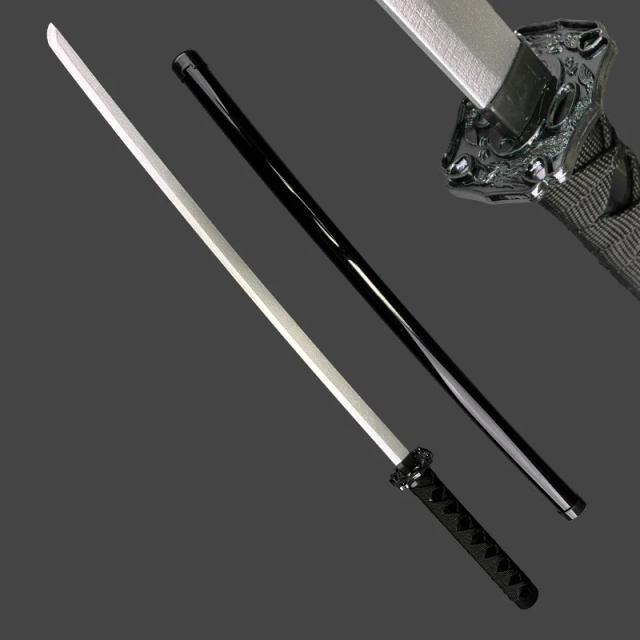 Espada de Madeira com Bainha para Cosplay e RPG - Acessório Perfeito para Aficionados de Anime