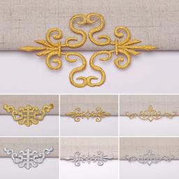 Ferro em apliques remendos bordados dourados decoração de festa vintage metálico fantasias cosplay flor diy guarnições - Image 6