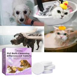 Pet Bath Shower Limpeza Comprimidos efervescentes, adequados para cães e gatos, remove odores e redefine, suavizar o cabelo - Image 5