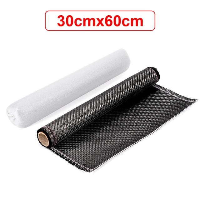 Tecido de Carbono Liso 3K 200gsm 50cm x 30cm para Peças Automotivas e Equipamentos Esportivos