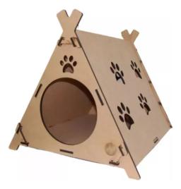 Cozy Cat Cabin Playhouse com zero tapete e camas para gatos, móveis divertidos, acessórios para animais, suprimentos, Steve Mad, brinquedos - Image 3