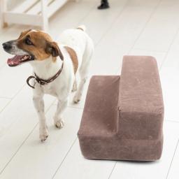 Rampa pequena do cão portátil, 2 Layered Puppy Stair, Pet Interessante - Image 6