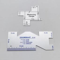 Metal Medidor para Patchwork, Mão Modelos De Costura, Quilting Régua, Ferramenta Acessório, 1Pc - Image 5