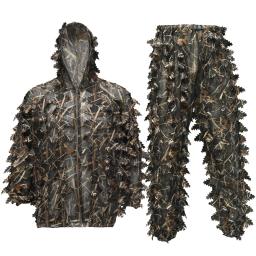 Homens ao ar livre tático ghillie terno biônico camo caça roupas fotografia observação de pássaros atirador treinamento combate tiro uniforme - Image 6