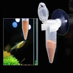 Alimentador automático de peixes, aquário cônico, minhoca vermelha, alimentação, funil, copo, ferramenta de alimentação de alimentos para peixes, alimentador de aquário com ventosa - Image 1