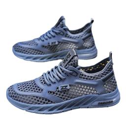 Tênis respirável para homens, tênis antiderrapante, tênis de trekking de malha, tênis masculino, moda de escalada, desodorante, verão - Image 6
