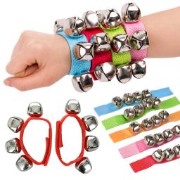 Sinos de pulso para crianças Jingles Shake Chocalhos Toy, Brinquedos Educativos de Percussão, Vestíveis, Não Fácil de Deformar, Anel de Sino - Image 1
