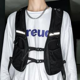 Bolsa de telefone de armazenamento reflexiva tática, suporte funcional do telefone leve, colete mochila, colete de trabalho para ciclismo e corrida - Image 3